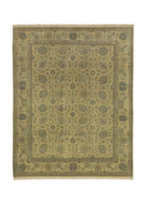 30737 Persian Rug Tabriz Handmade Area Traditional 8'0'' x 10'2'' -8x10- Yellow Gold Floral Design