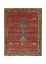 30774 Persian Rug Gabbeh Handmade Area Tribal 9'10'' x 12'8'' -10x13- Red Green Open Design