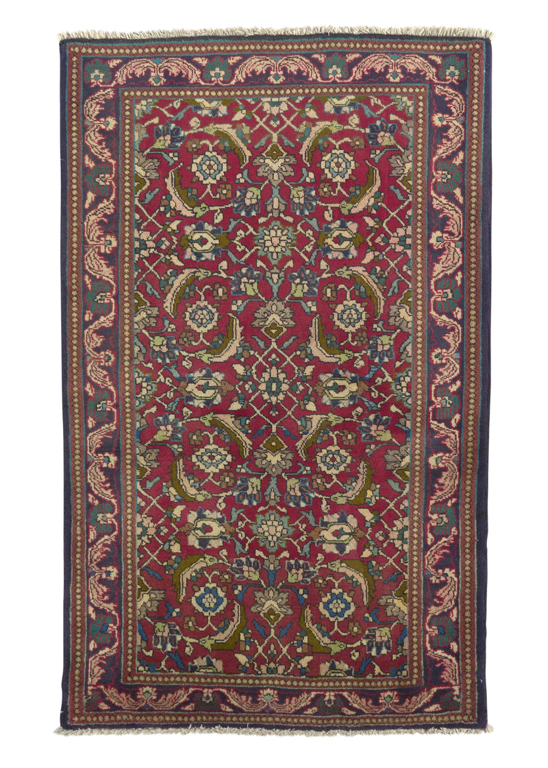 31024 Persian Rug Sharabyan Handmade Area Traditional 3'3'' x 5'5'' -3x5- Red Herati Design