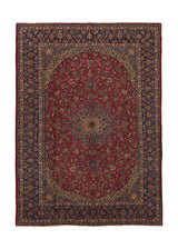 31121 Persian Rug Najafabad Handmade Area Traditional 10'0'' x 13'11'' -10x14- Red Blue Floral Design