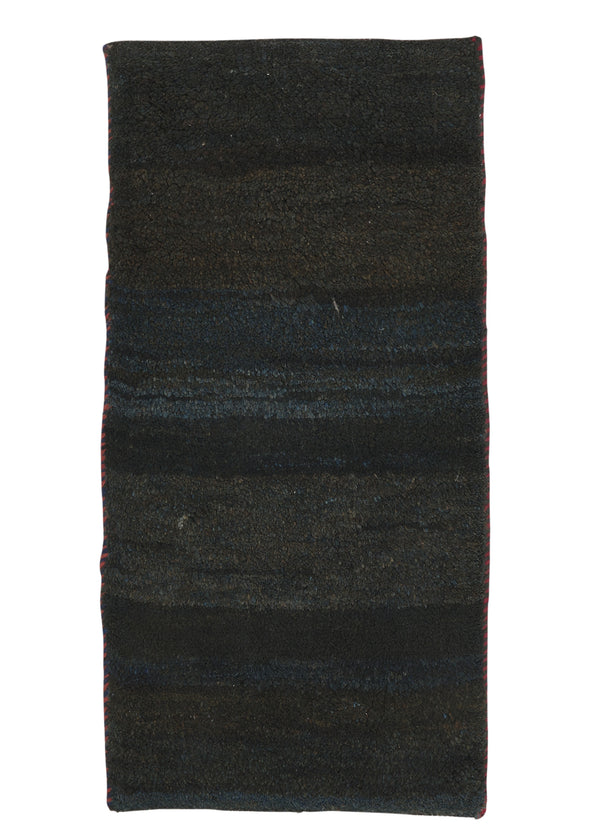 31146 Persian Rug Gabbeh Handmade Area Tribal 1'6'' x 2'11'' -2x3- Blue Open Design