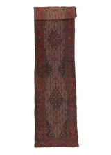 31692 Persian Rug Malayer Handmade Runner Antique Tribal 3'2'' x 16'2'' -3x16- Red Blue Floral Design