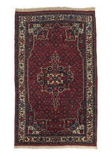 32118 Persian Rug Bijar Handmade Area Traditional 4'4'' x 7'0'' -4x7- Red Floral Design