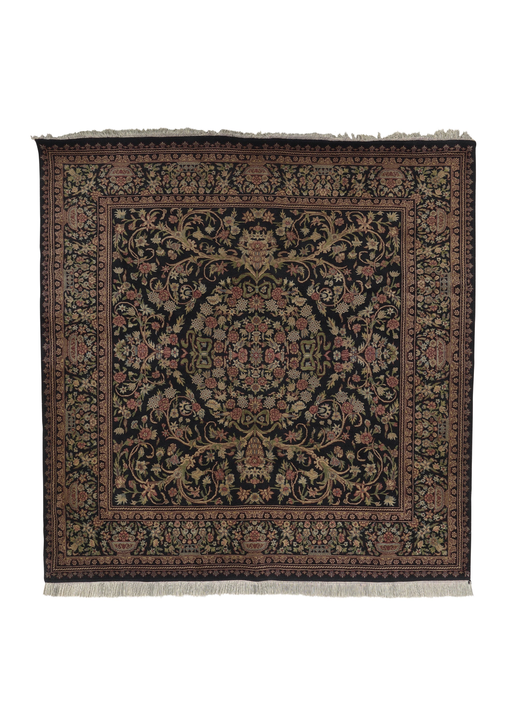 Oriental Rug Pakistani Handmade Area Square Traditional 6'0