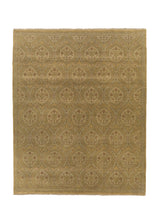 32560 Oriental Rug Indian Handmade Area Modern 8'2'' x 10'1'' -8x10- Yellow Gold Floral Design