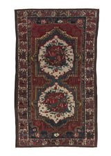 32760 Persian Rug Bakhtiari Handmade Area Antique Tribal 5'8'' x 10'3'' -6x10- Red Gol Farang Design