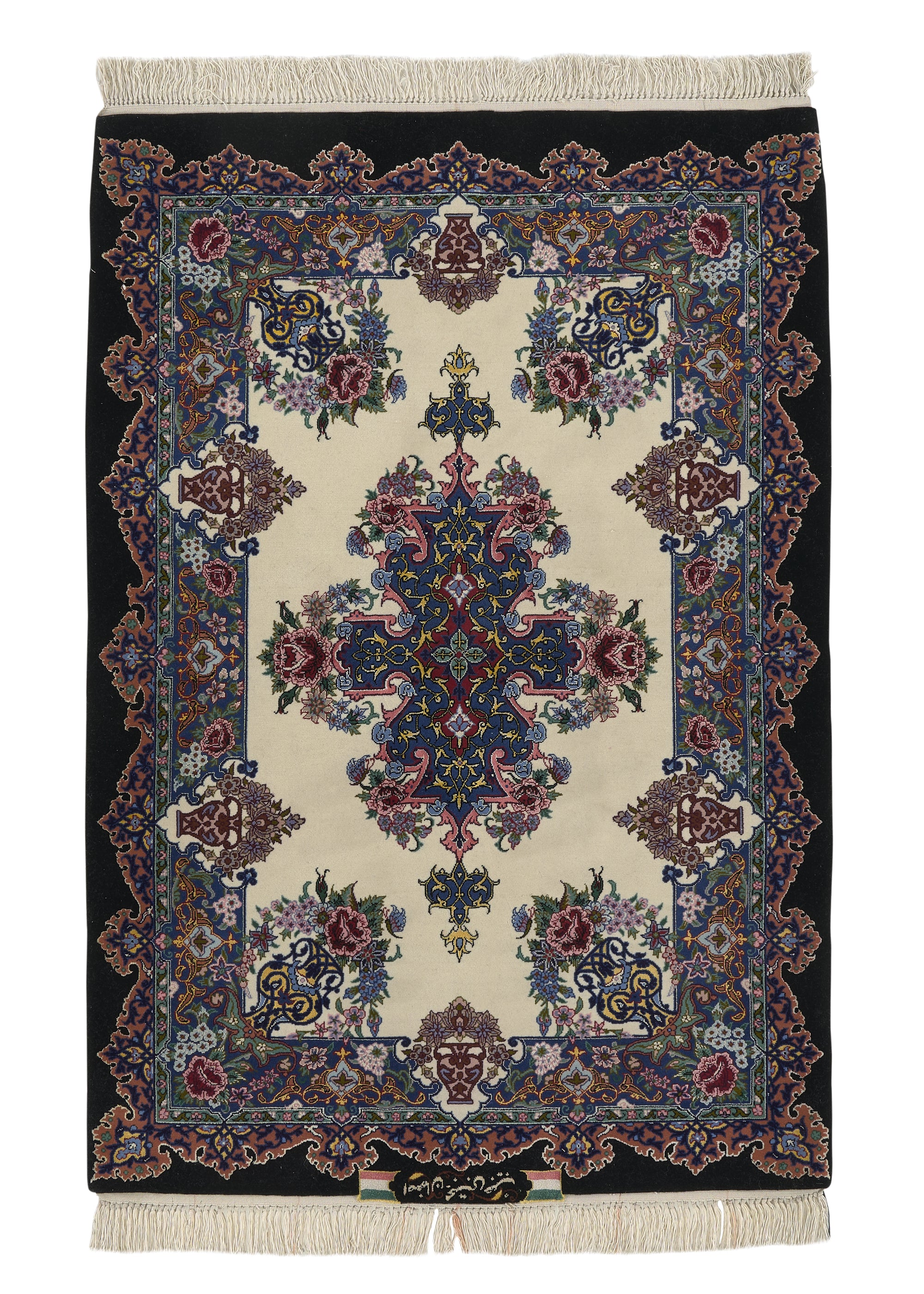 Persian Rug Isfahan Handmade Area Traditional 2'9