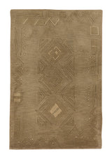32948 Oriental Rug Tibetan Handmade Area Modern Neutral 2'0'' x 3'0'' -2x3- Whites Beige Brown Geometric Design