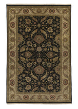 32990 Oriental Rug Indian Handmade Area Transitional 6'0'' x 9'3'' -6x9- Whites Beige Black Oushak Design