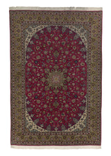 33202 Persian Rug Tabriz Handmade Area Traditional 6'8'' x 10'1'' -7x10- Red Floral Design