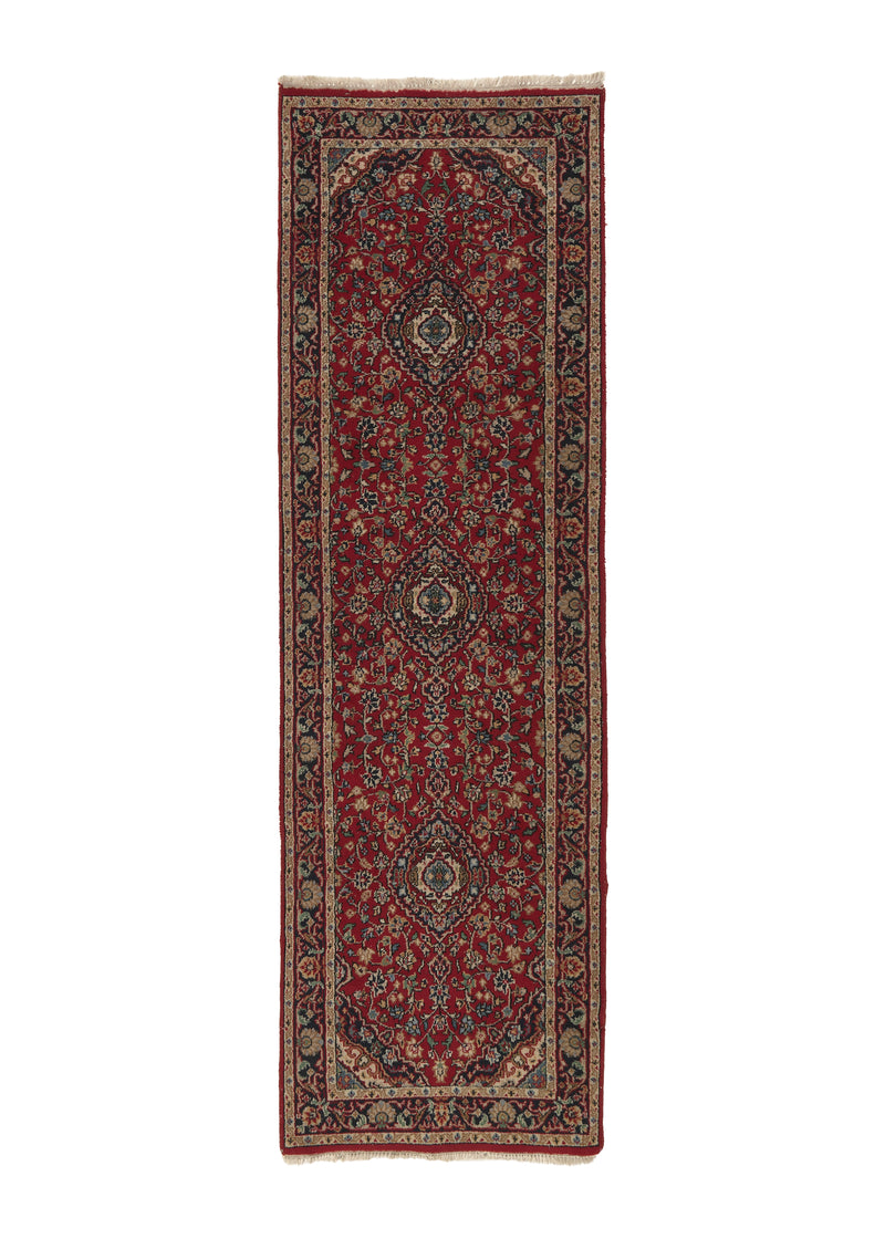 33350 Oriental Rug Indian Handmade Runner Traditional 2'6'' x 8'0'' -3x8- Red Floral Design