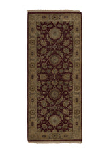 33367 Oriental Rug Indian Handmade Runner Transitional 2'7'' x 6'2'' -3x6- Red Oushak Design