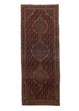 33388 Persian Rug Malayer Handmade Area Antique Tribal 6'5'' x 16'7'' -6x17- Red Blue Paisley Boteh Design