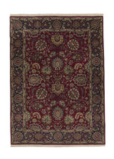 33571 Oriental Rug Indian Handmade Area Transitional 5'1'' x 6'11'' -5x7- Red Jaipur Floral Design