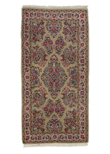 33605 Persian Rug Sarouk Handmade Area Runner Traditional 2'3'' x 4'9'' -2x5- Yellow Gold Pink Floral Design