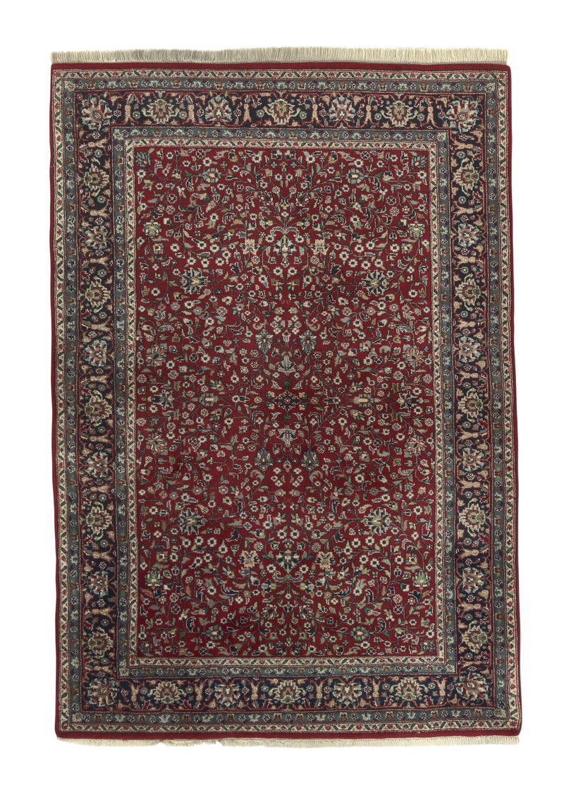 33626 Oriental Rug Indian Handmade Area Traditional 4'0'' x 6'0'' -4x6- Red Floral Design