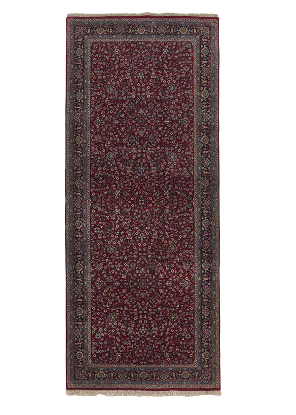 33627 Oriental Rug Indian Handmade Area Runner Traditional 4'0'' x 9'9'' -4x10- Red Floral Design