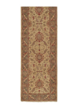 33850 Oriental Rug Pakistani Handmade Runner Transitional 2'8'' x 11'5'' -3x11- Whites Beige Brown Oushak Design
