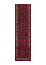 33875 Persian Rug Hamadan Handmade Runner Tribal 2'4'' x 13'9'' -2x14- Red Herati Design
