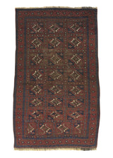 34130 Persian Rug Baloch Handmade Area Tribal 2'11'' x 4'4'' -3x4- Red Geometric Design