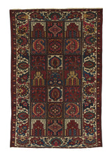 34215 Persian Rug Bakhtiari Handmade Area Tribal 4'3'' x 6'6'' -4x7- Multi-color Red Garden Design