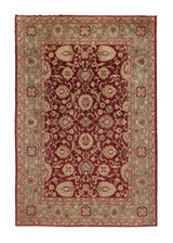 34319 Oriental Rug Pakistani Handmade Area Transitional 8'2'' x 12'5'' -8x12- Red Green Oushak Design