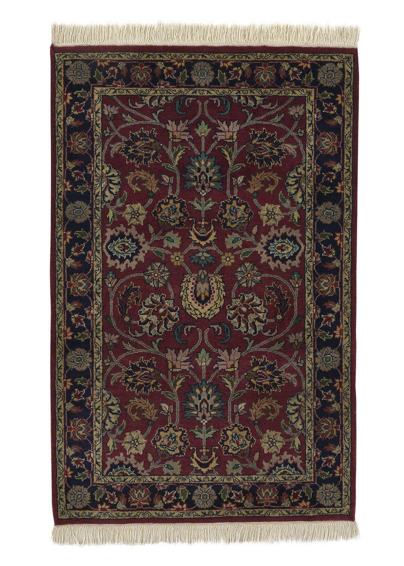 34364 Oriental Rug Indian Handmade Area Transitional 2'7'' x 4'0'' -3x4- Red Jaipur Design