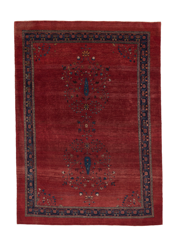 34481 Persian Rug Gabbeh Handmade Area Tribal 7'11'' x 11'4'' -8x11- Red Open Design