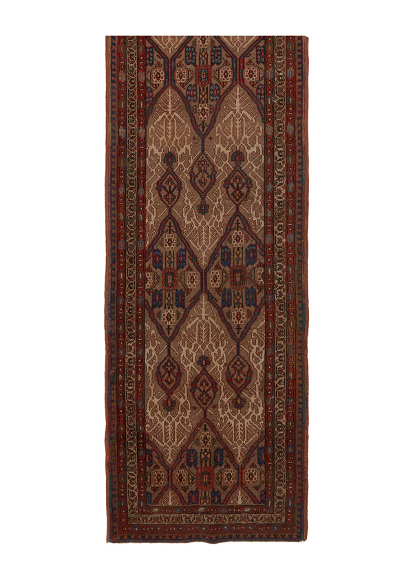 34532 Persian Rug Sarab Handmade Runner Tribal Vintage 3'0'' x 16'6'' -3x17- Whites Beige Geometric Design