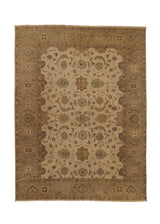 34535 Oriental Rug Turkish Handmade Area Transitional 12'2'' x 16'0'' -12x16- Whites Beige Floral Oushak Design