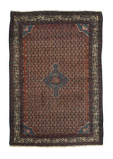 34596 Persian Rug Malayer Handmade Area Tribal 3'5'' x 5'0'' -3x5- Red Paisley Boteh Design