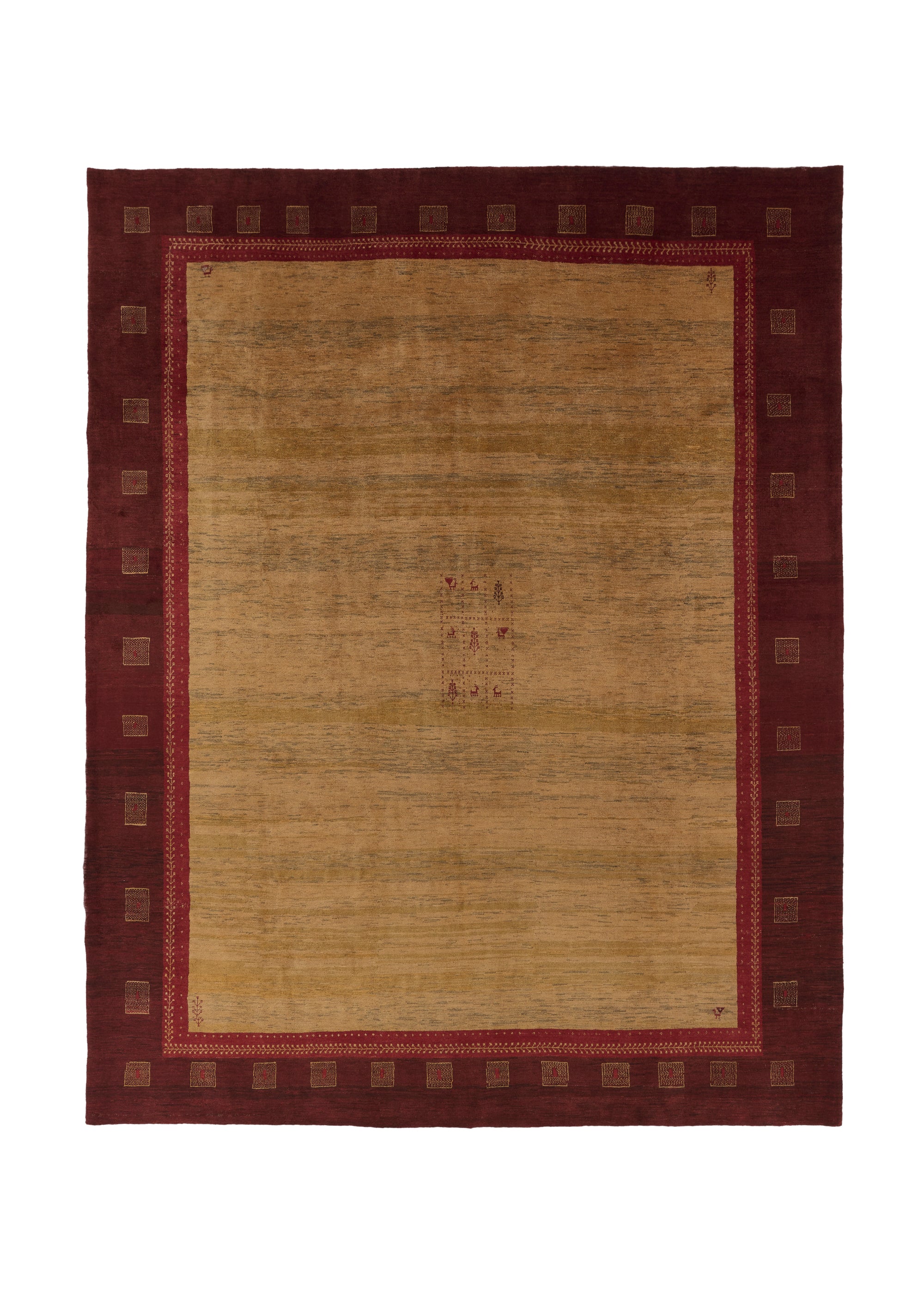 Persian Rug Gabbeh Handmade Area Tribal 9'10