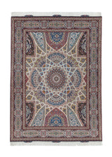 34678 Persian Rug Tabriz Handmade Area Traditional 5'0'' x 6'10'' -5x7- Multi-color Red Dome Design