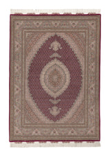 34717 Persian Rug Tabriz Handmade Area Traditional 4'11'' x 6'11'' -5x7- Red Pink Mahi Fish Design