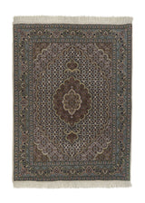 34732 Persian Rug Tabriz Handmade Area Traditional 2'9'' x 3'8'' -3x4- Whites Beige Brown Gray Mahi Fish Design