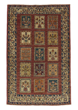 34842 Oriental Rug Pakistani Handmade Area Transitional 3'5'' x 5'3'' -3x5- Multi-color Red Garden Design