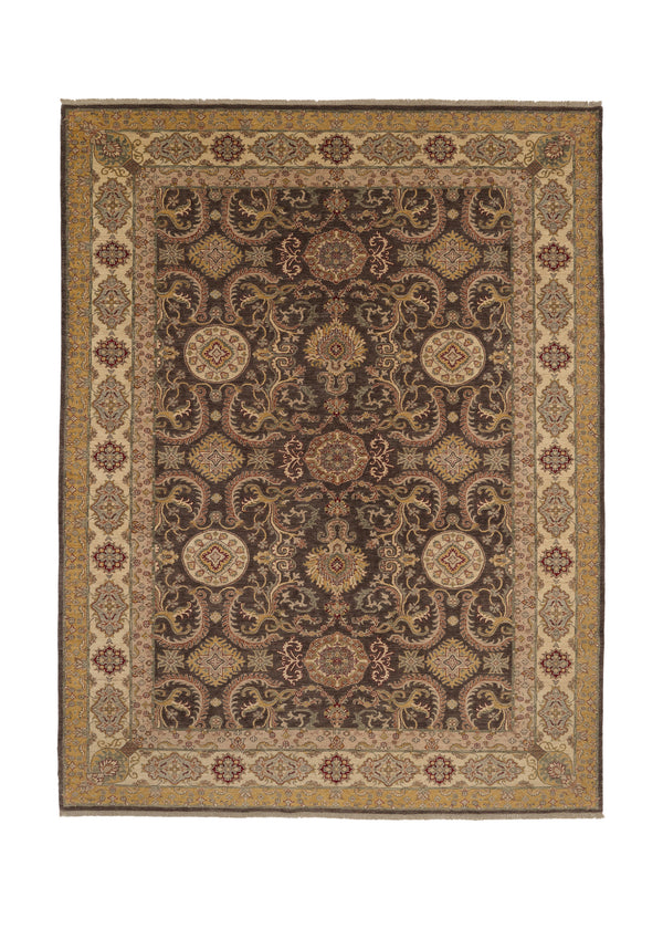 34925 Oriental Rug Pakistani Handmade Area Transitional 9'0'' x 11'8'' -9x12- Gray Yellow Gold Oushak Design