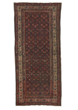 34981 Persian Rug Malayer Handmade Area Runner Antique Tribal 3'9'' x 8'4'' -4x8- Red All Over Design Design