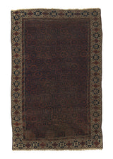 34984 Persian Rug Baloch Handmade Area Tribal Vintage 4'0'' x 6'3'' -4x6- Brown Blue Geometric Design