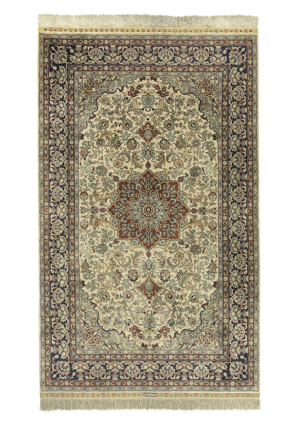 35026 Oriental Rug Turkish Handmade Area Tribal Traditional 3'1'' x 5'0'' -3x5- Red Geometric Heriz Design