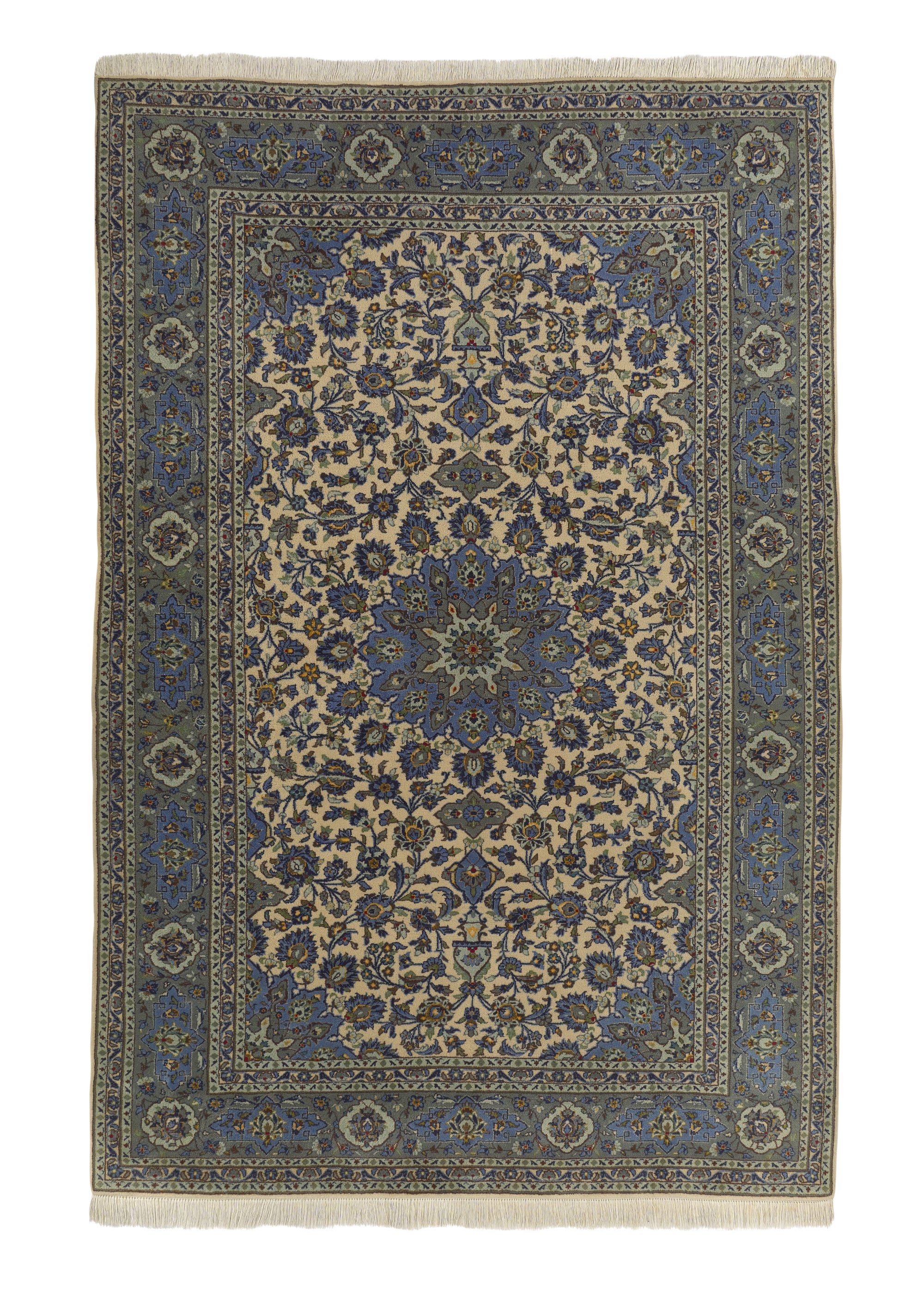 Persian Rug Kashan Handmade Area Traditional 6'8