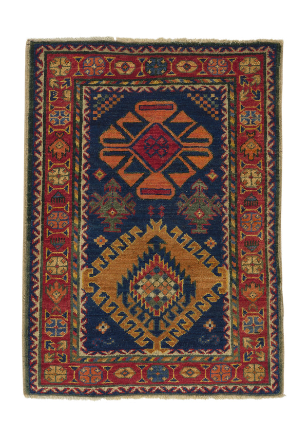 35123 Oriental Rug Pakistani Handmade Area Transitional 2'3'' x 3'0'' -2x3- Blue Red Serapi Design
