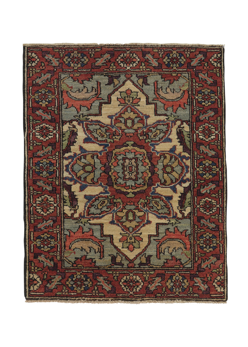 35124 Oriental Rug Pakistani Handmade Area Transitional 2'4'' x 3'0'' -2x3- Orange Serapi Design