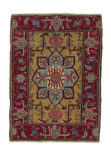 35333 Oriental Rug Pakistani Handmade Area Transitional 2'4'' x 3'2'' -2x3- Pink Red Geometric Design