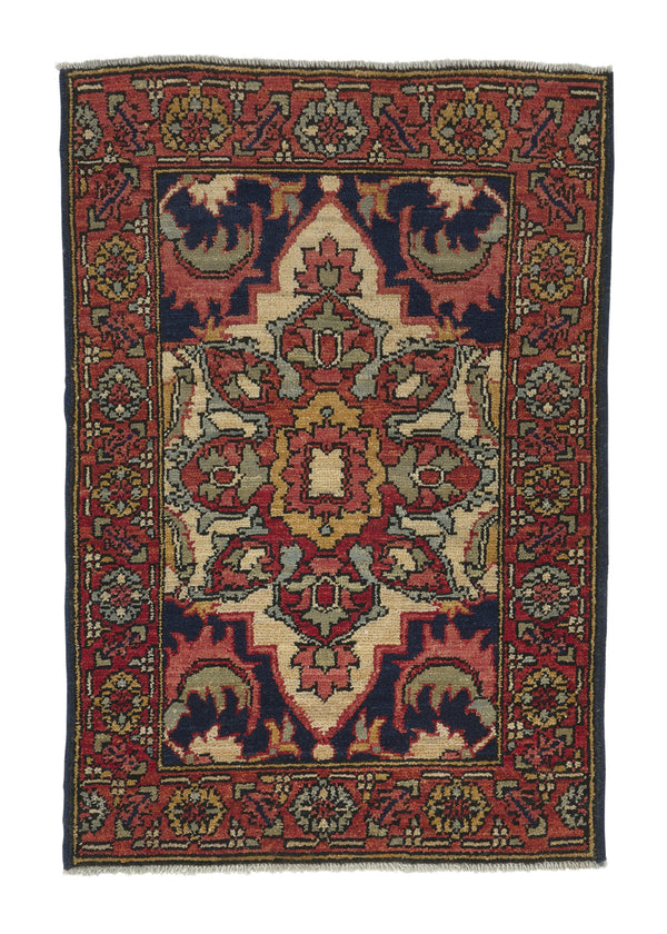35335 Oriental Rug Pakistani Handmade Area Traditional 2'1'' x 3'0'' -2x3- Red Heriz Design