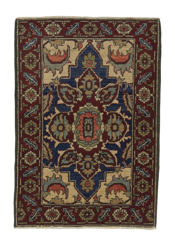 35337 Oriental Rug Pakistani Handmade Area Transitional 2'3'' x 3'3'' -2x3- Red Heriz Design