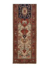 35382 Oriental Rug Pakistani Handmade Runner Transitional Tribal 2'8'' x 11'10'' -3x12- Red Geometric Serapi Design