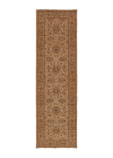35419 Oriental Rug Pakistani Handmade Runner Transitional Neutral 2'8'' x 9'2'' -3x9- Whites Beige Floral Oushak Design