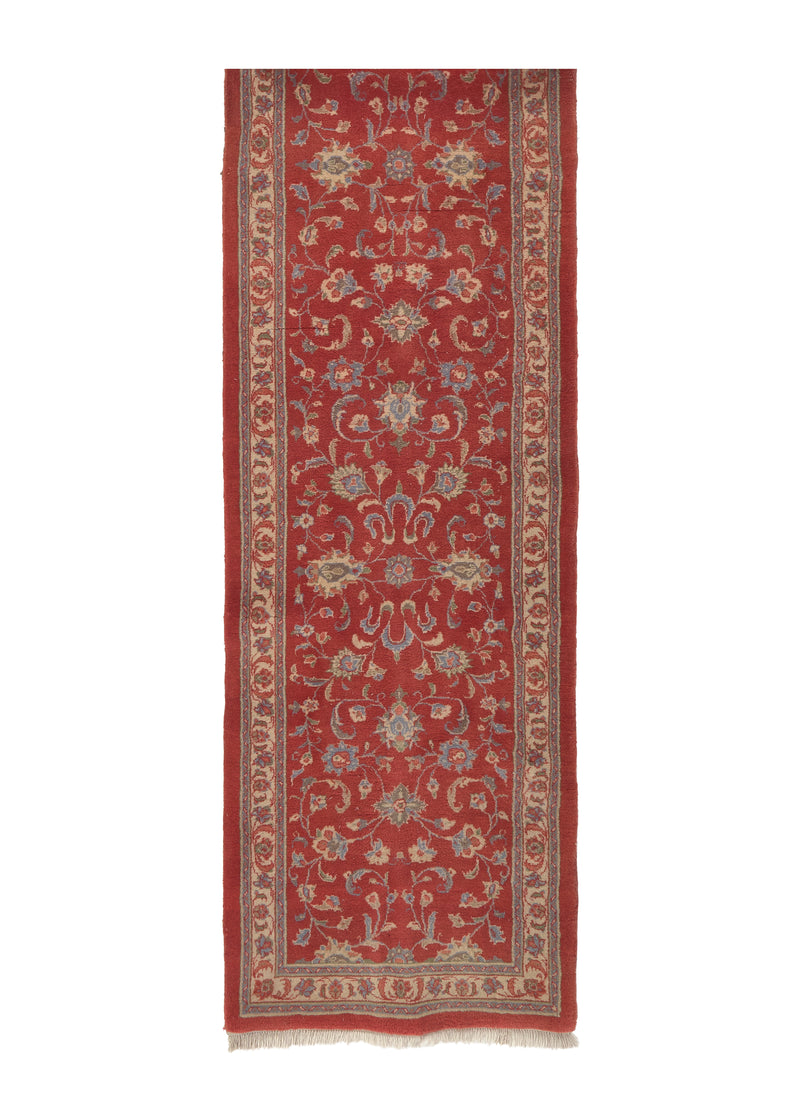 35537 Persian Rug Mahal Handmade Runner Tribal 2'10'' x 20'8'' -3x21- Red Floral Design