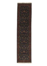 35574 Oriental Rug Indian Handmade Runner Traditional 2'6'' x 11'9'' -3x12- Blue Red Floral Design